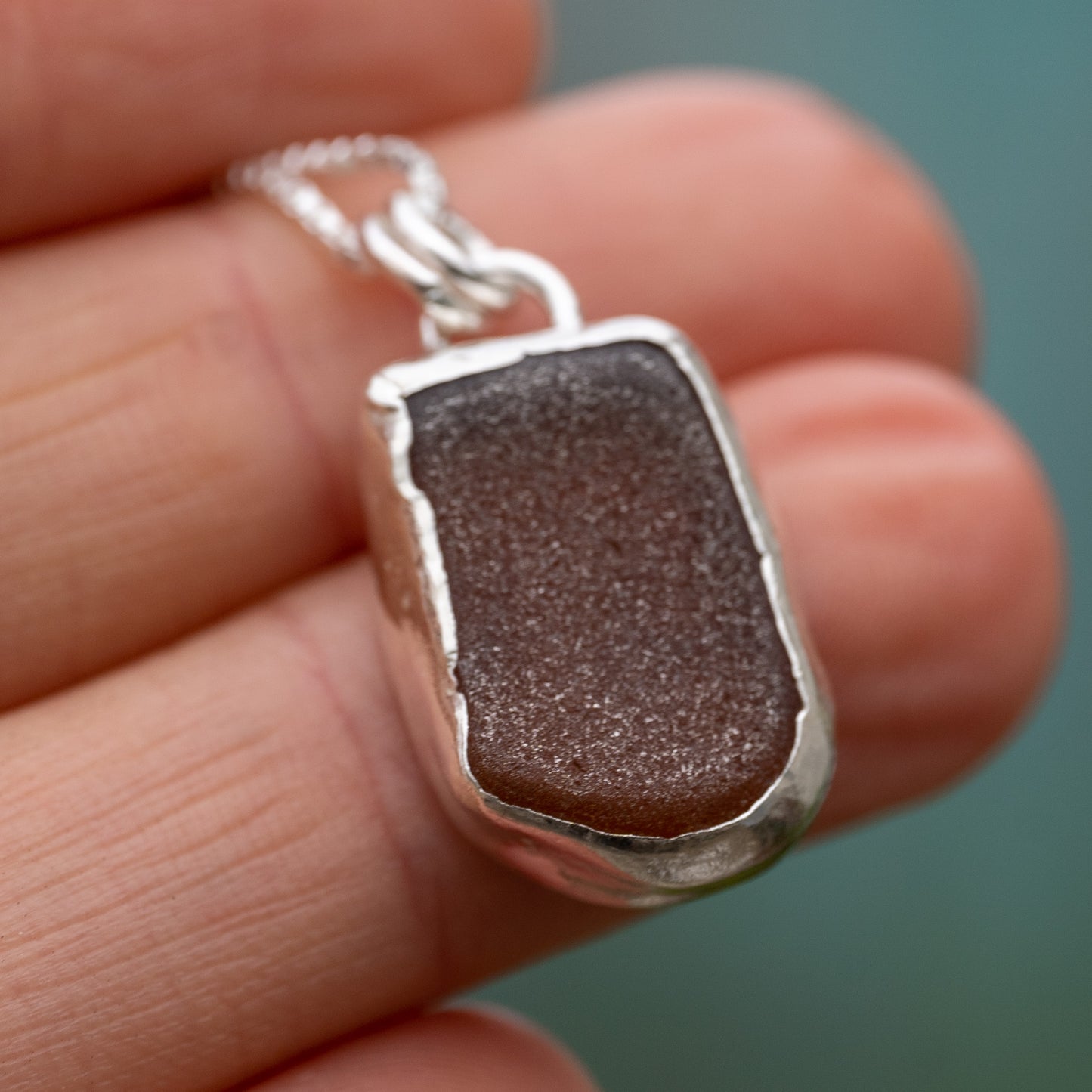 Dorset Brown Seaglass Necklace