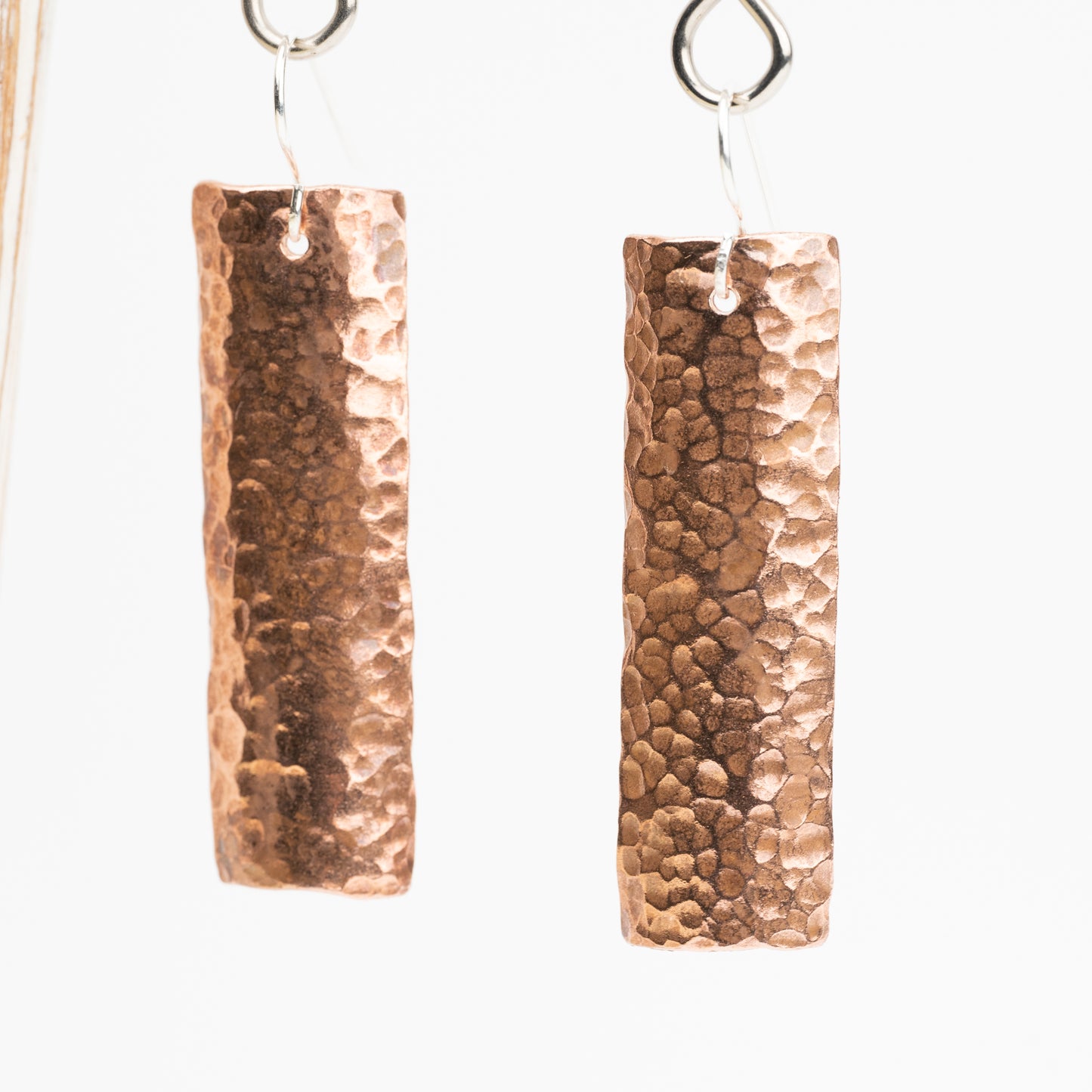 Hammered Copper Earrings