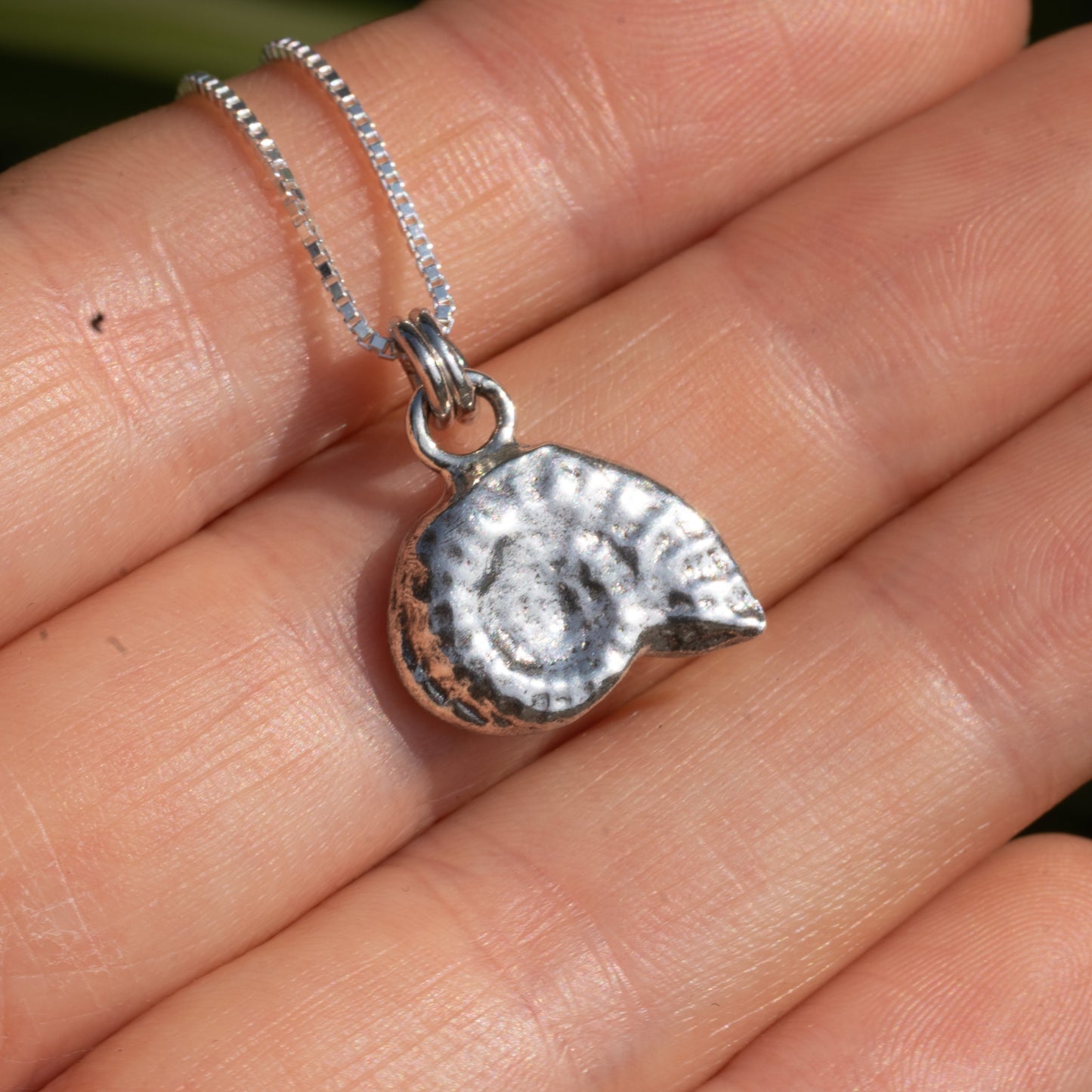 Ammonite Cuttlefish Cast Pendant