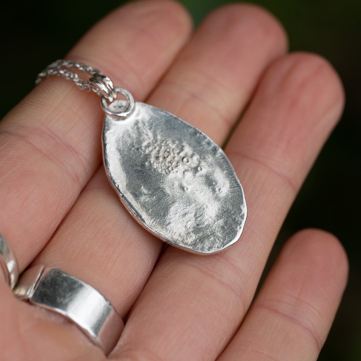 Reticulated Fern Moonstone Pendant