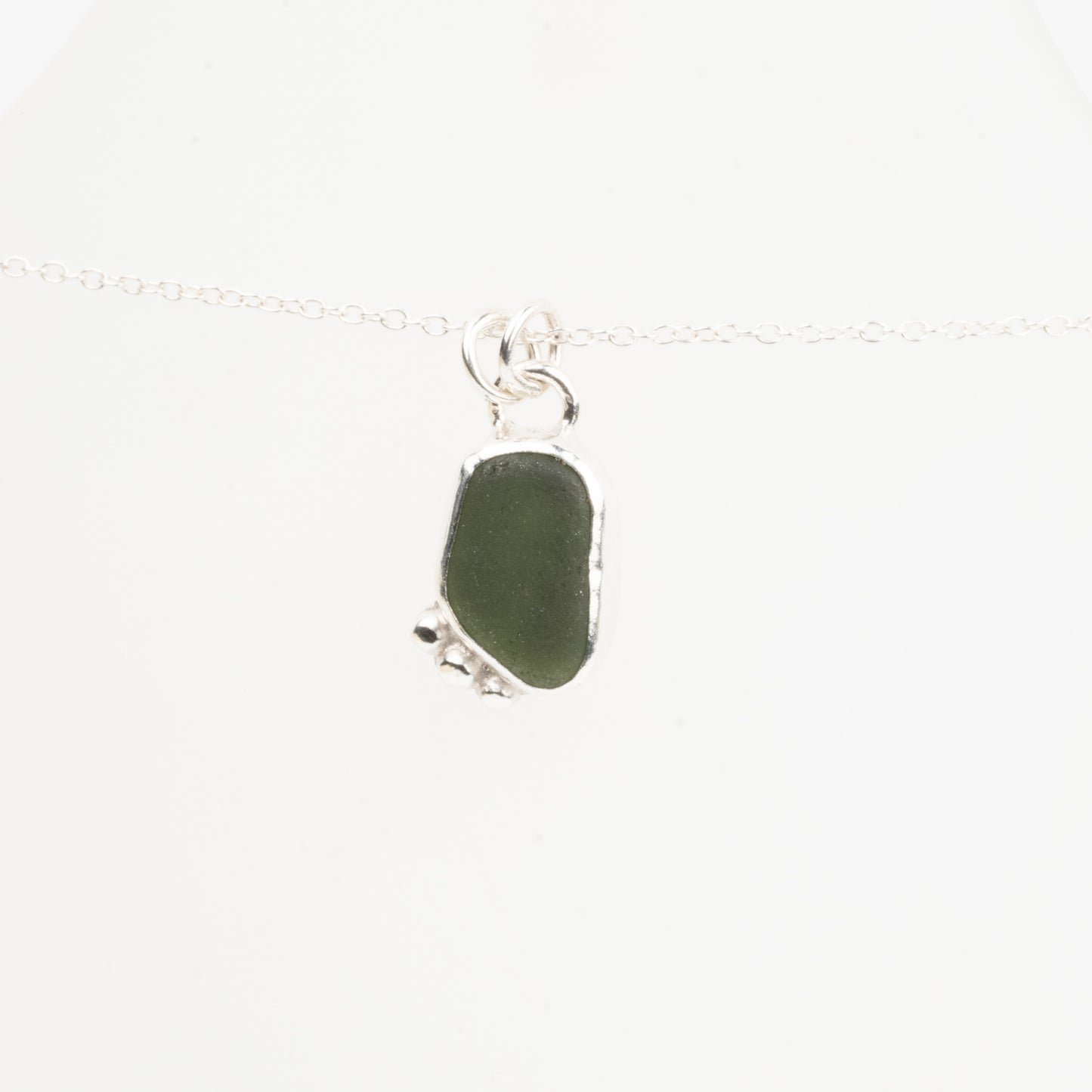 Dorset Green Seaglass Necklace