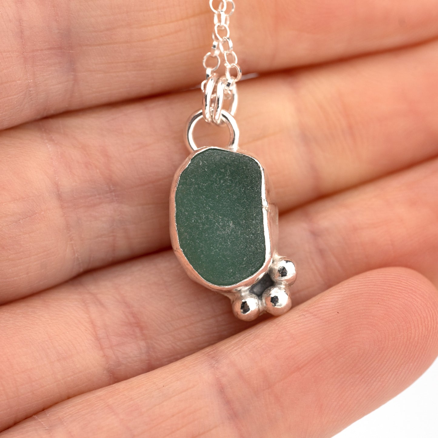 Dorset Blue Seaglass Necklace