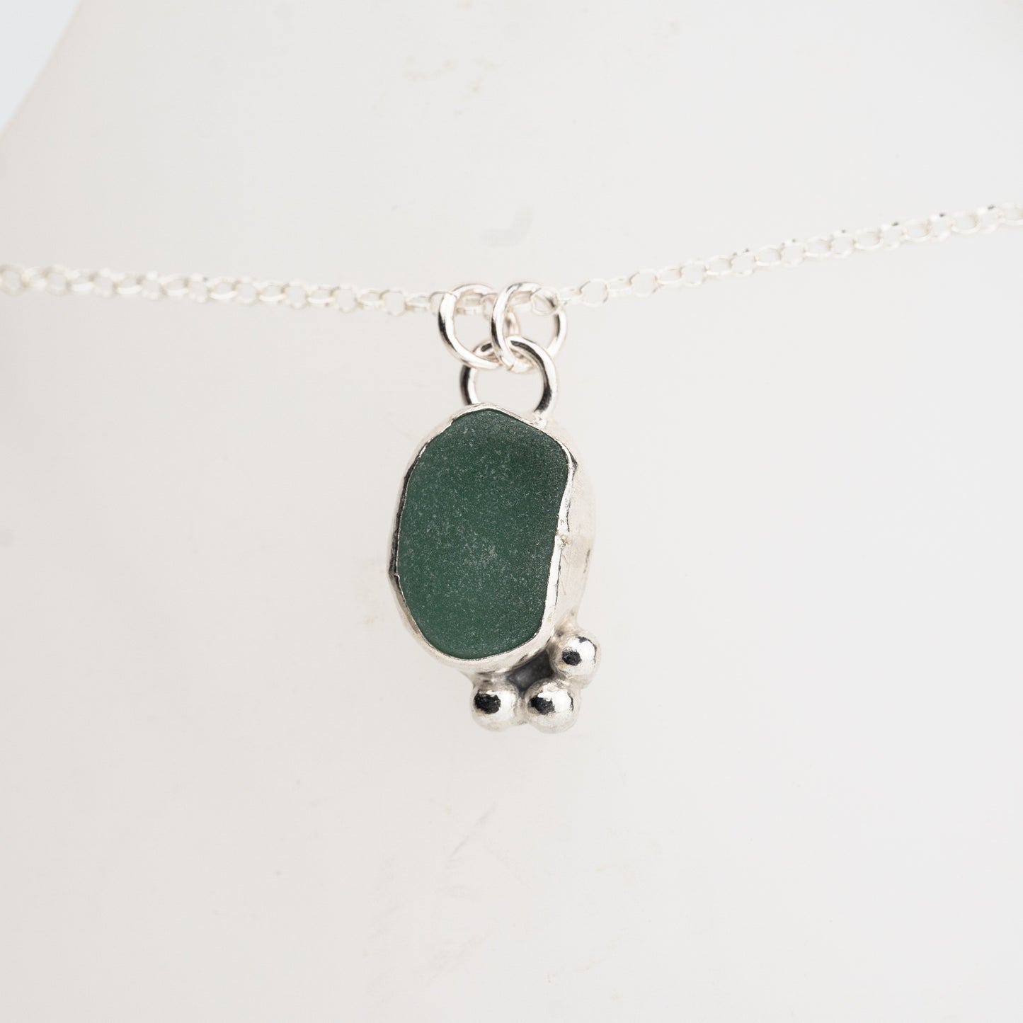 Dorset Blue Seaglass Necklace