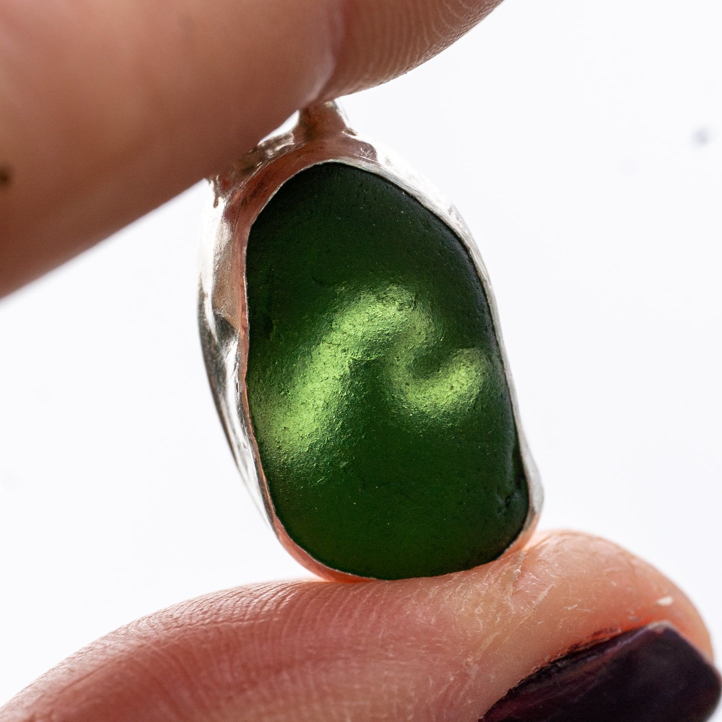 Dorset Green Wave Seaglass Necklace