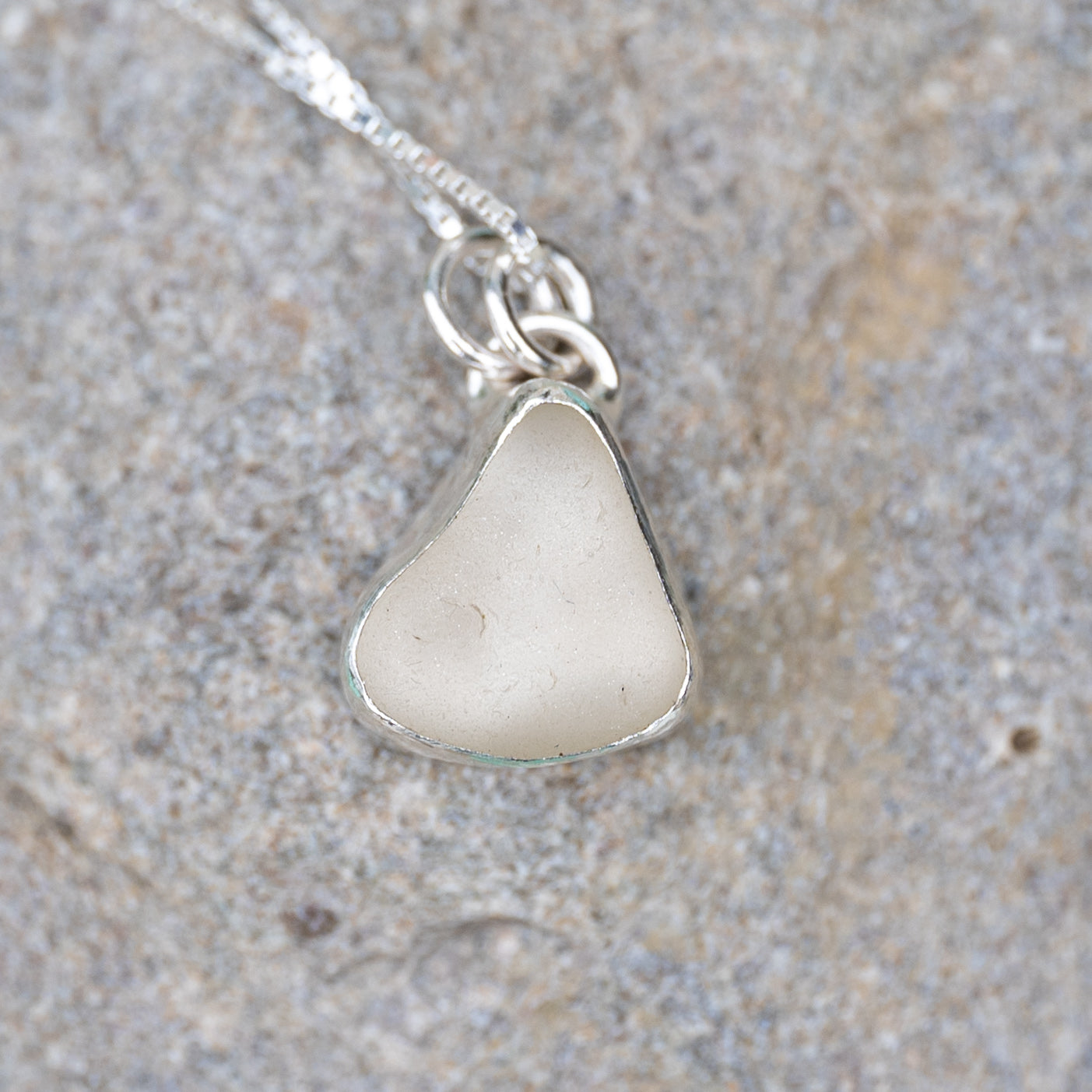 Dorset White Seaglass Necklace