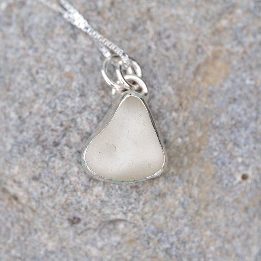 Dorset White Seaglass Necklace