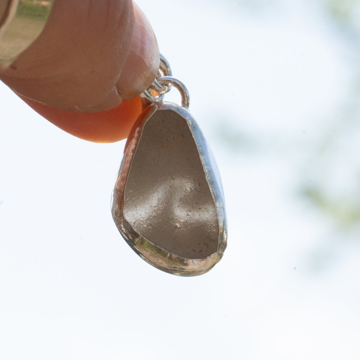 Dorset White Seaglass Wave Necklace