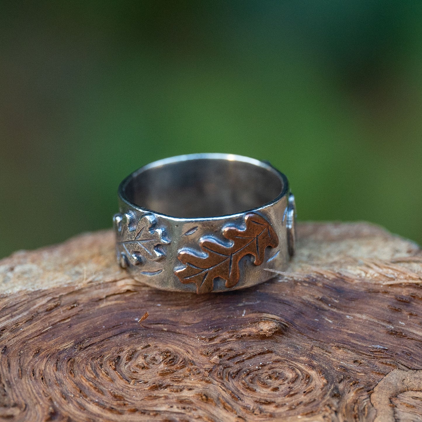 Oak Leaf Ring - Size Q