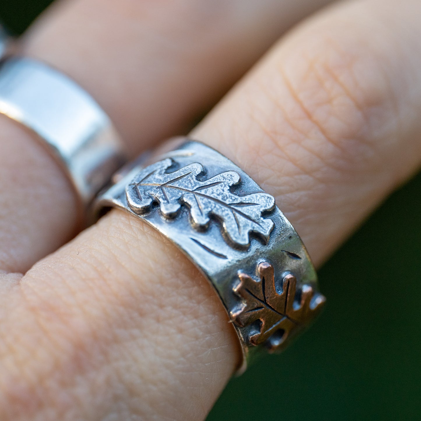 Oak Leaf Ring - Size Q