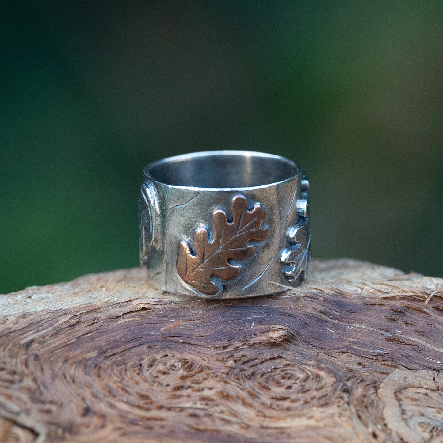 Oak Leaf Ring - Size R