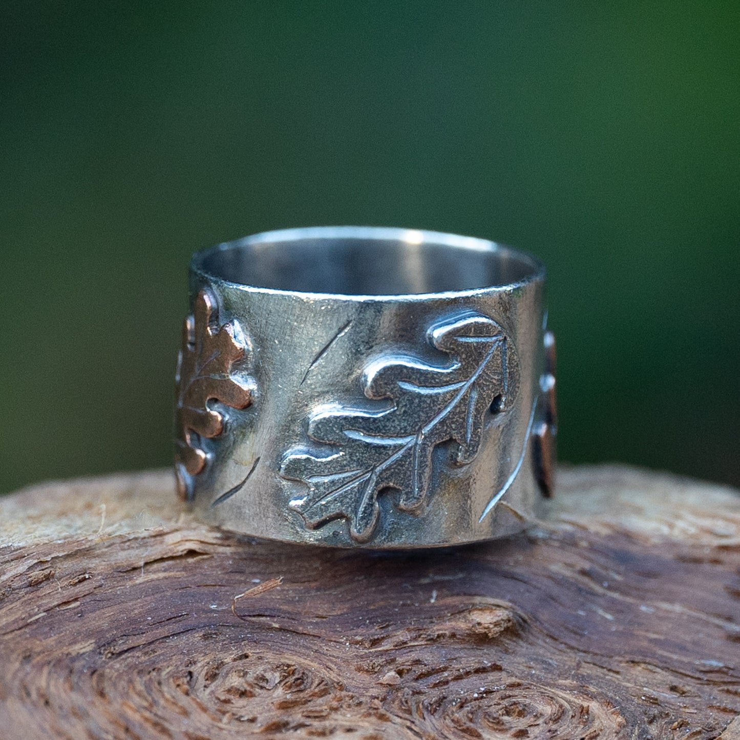 Oak Leaf Ring - Size R