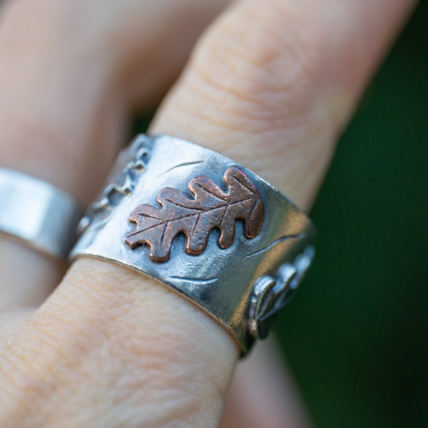 Oak Leaf Ring - Size R