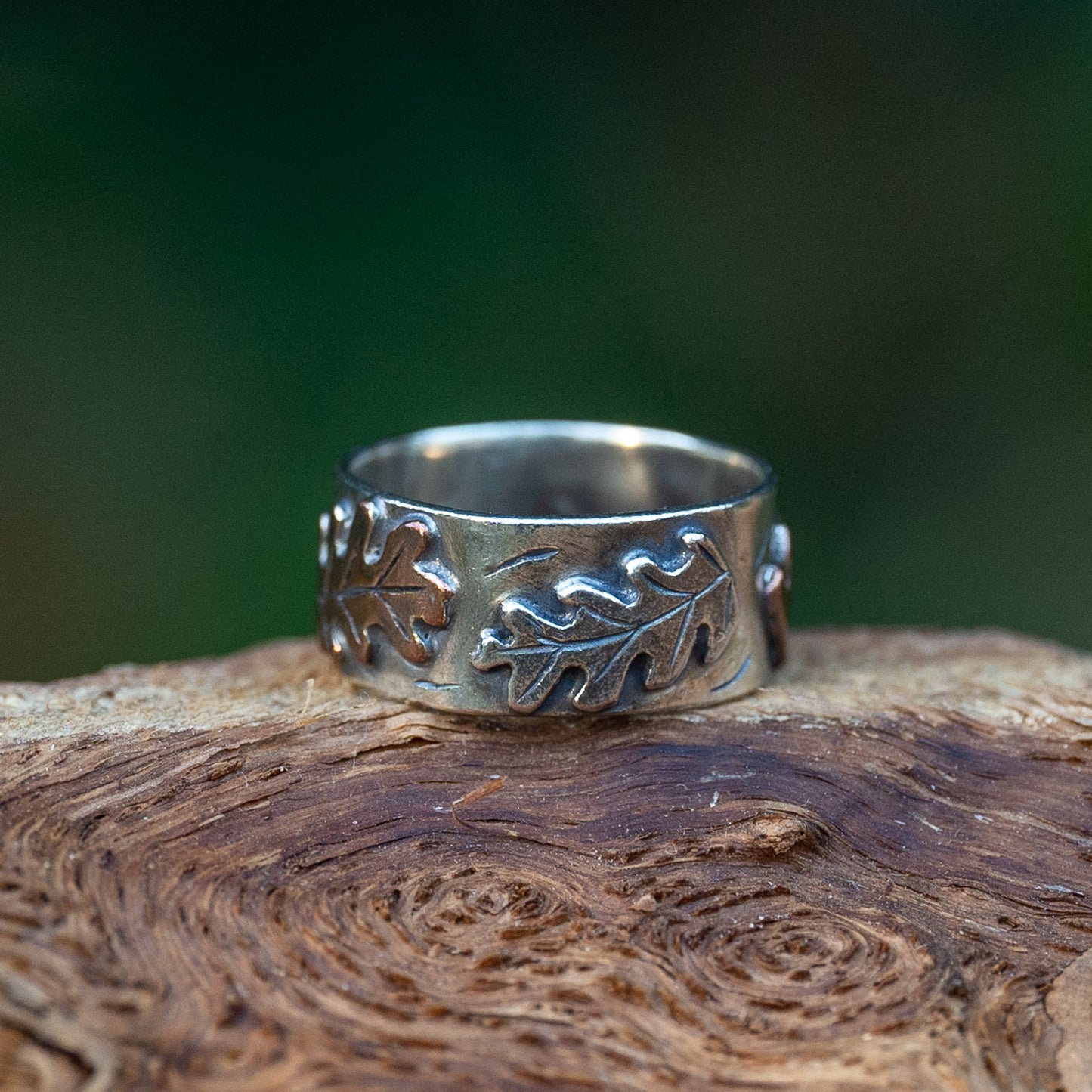 Oak Leaf Ring - Size R