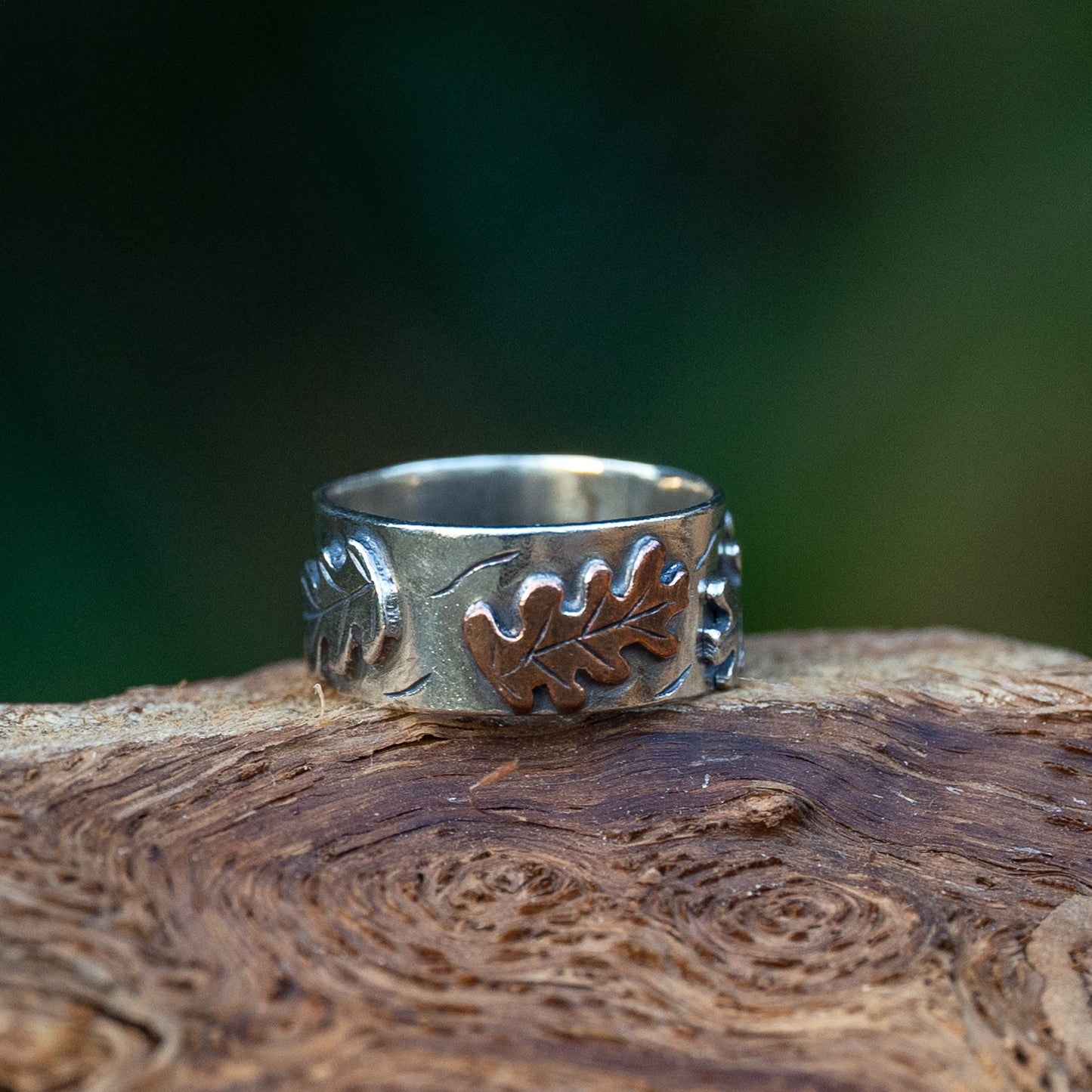 Oak Leaf Ring - Size R