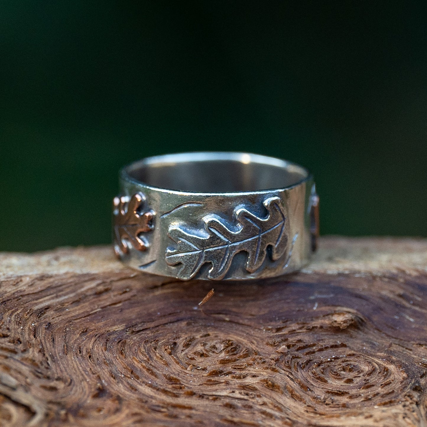 Oak Leaf Ring - Size R