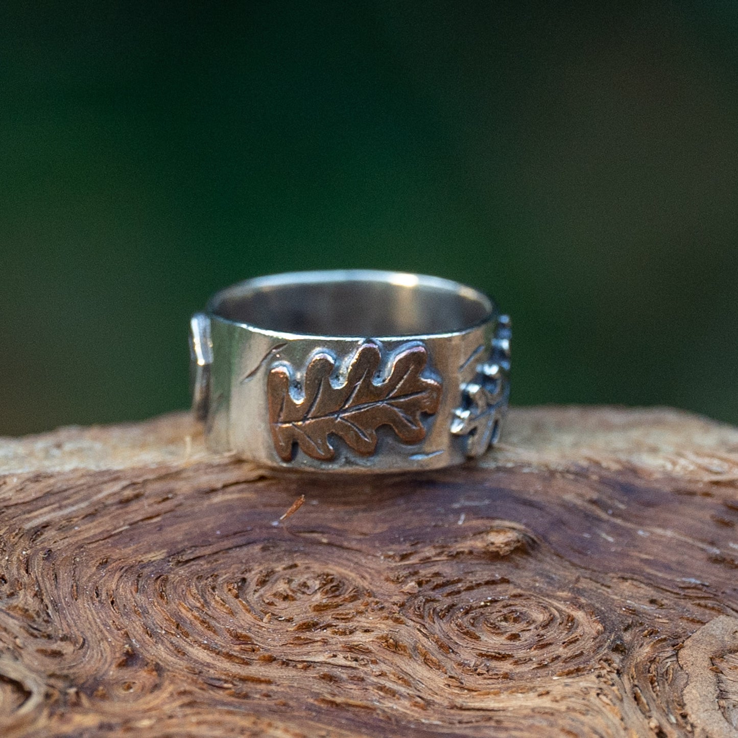 Oak Leaf Ring - Size R