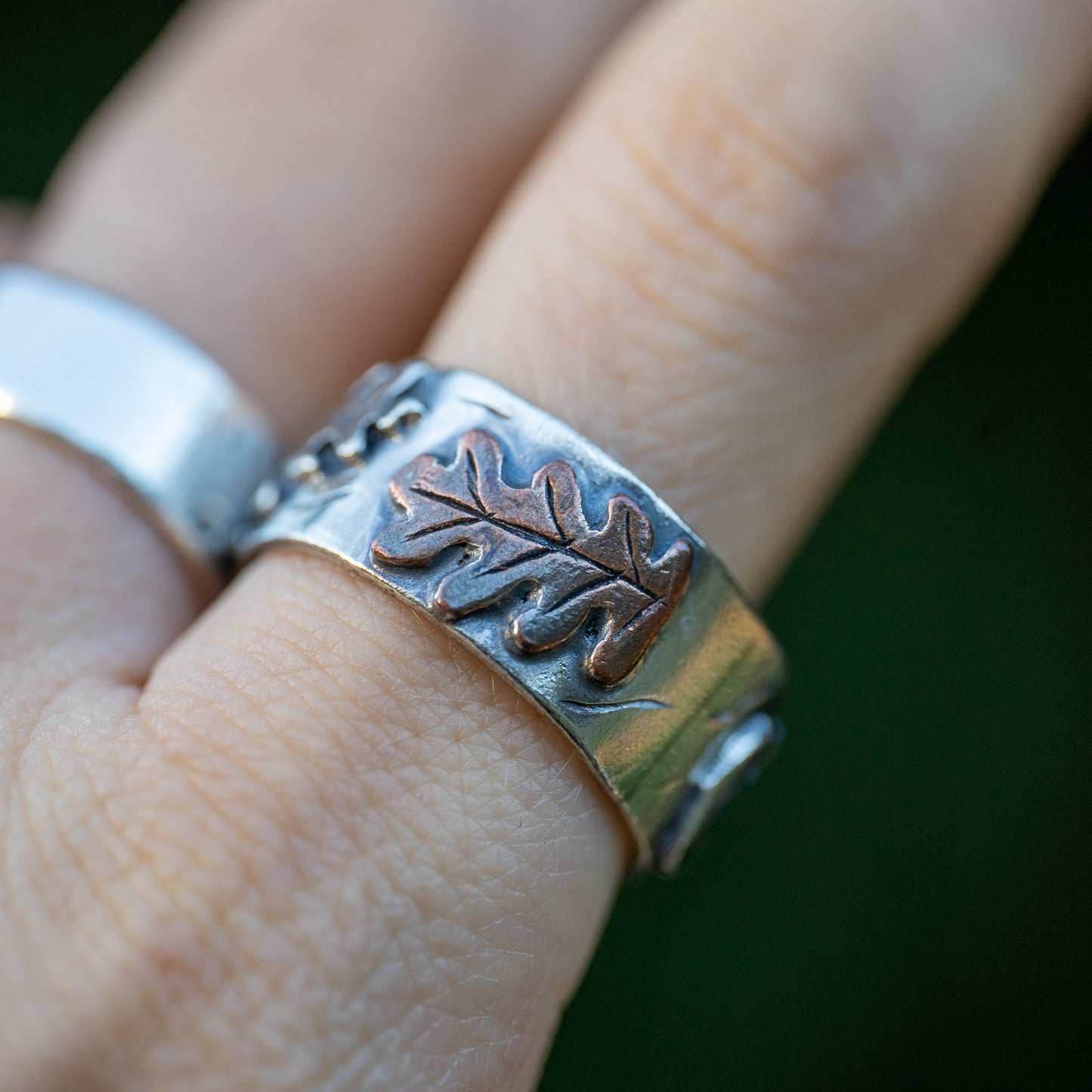 Oak Leaf Ring - Size R