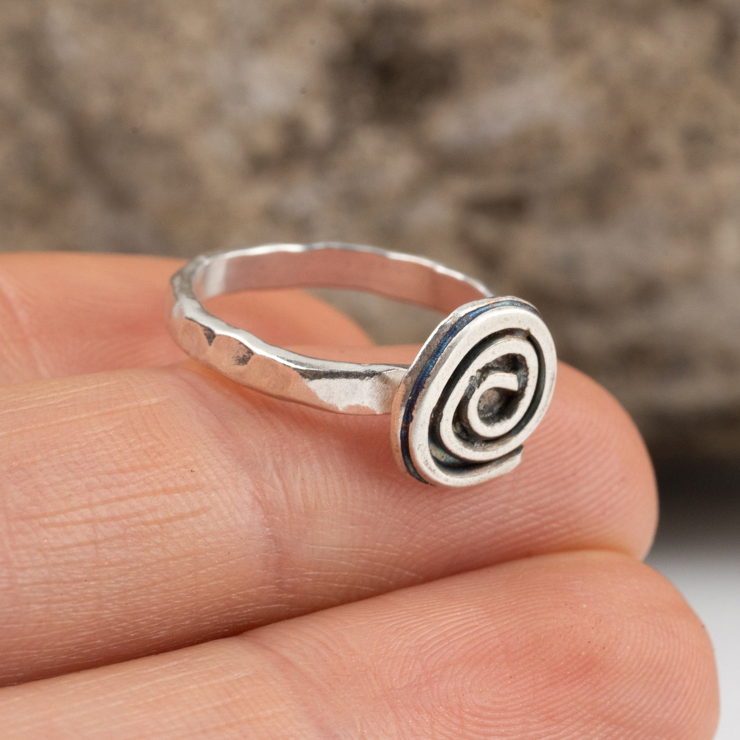 Handmade Silver Spiral Ring