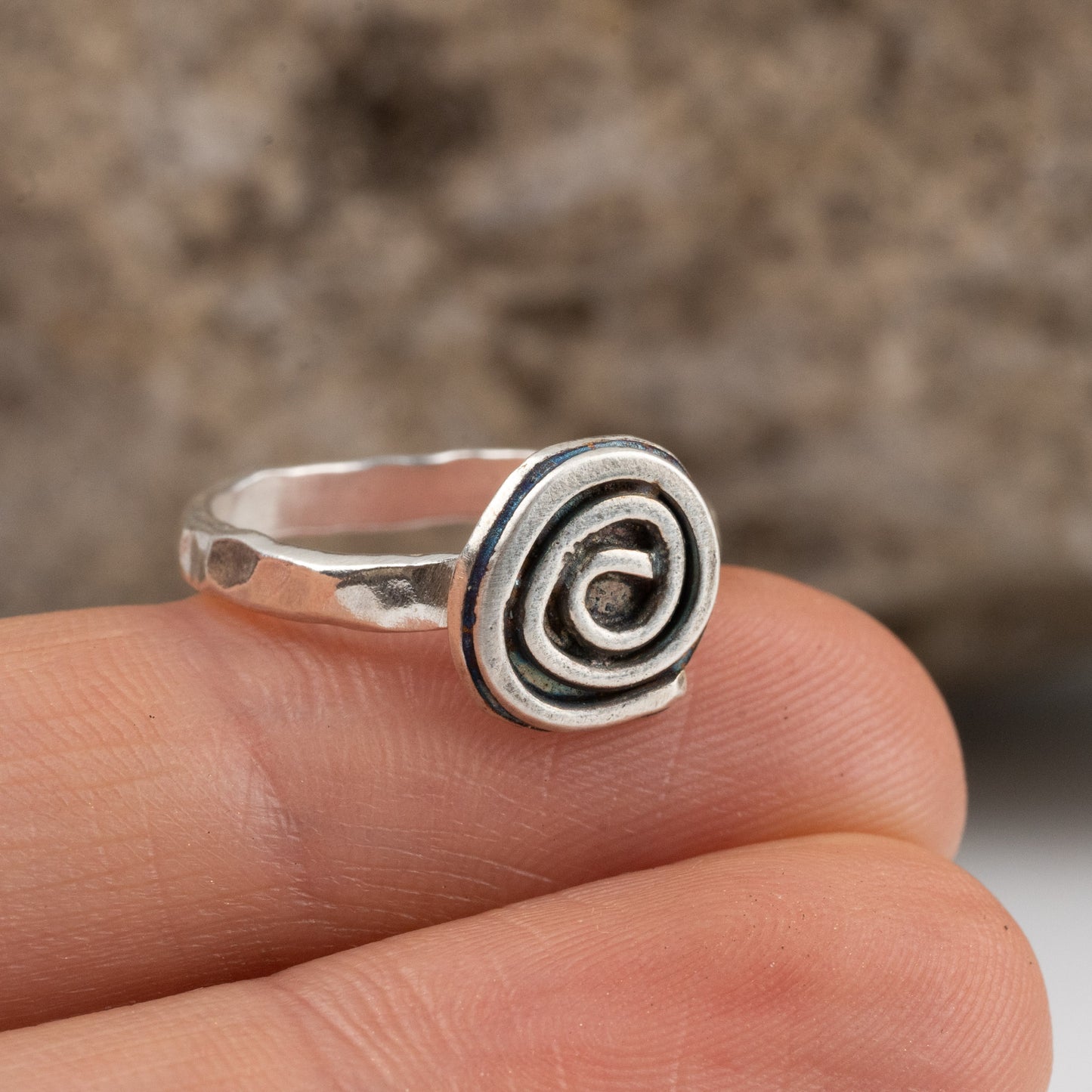 Handmade Silver Spiral Ring