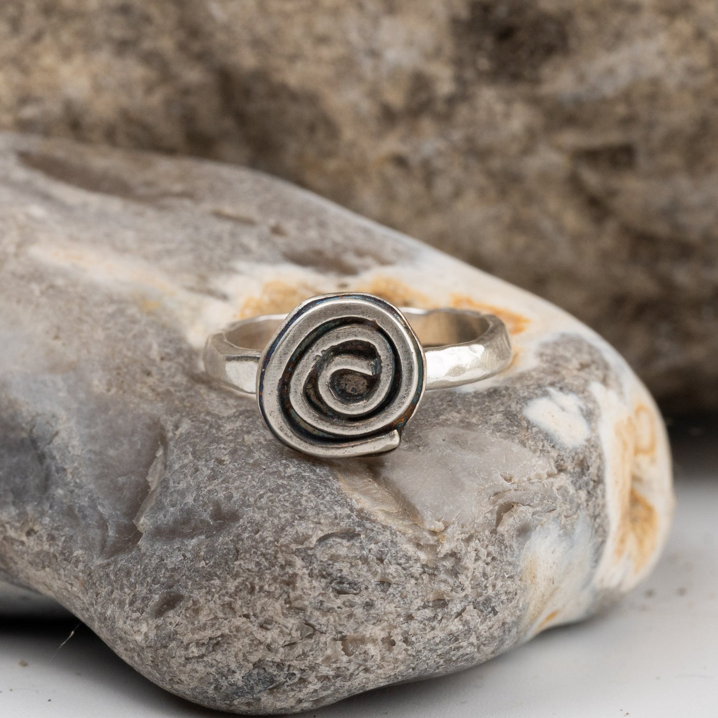 Handmade Silver Spiral Ring