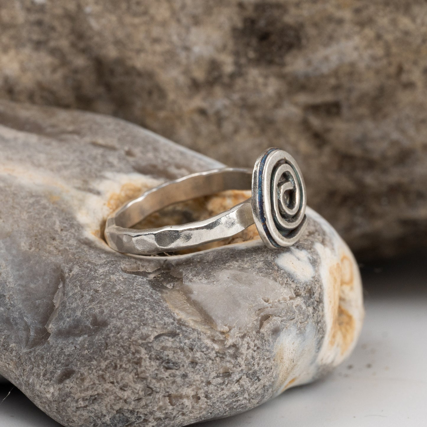 Handmade Silver Spiral Ring