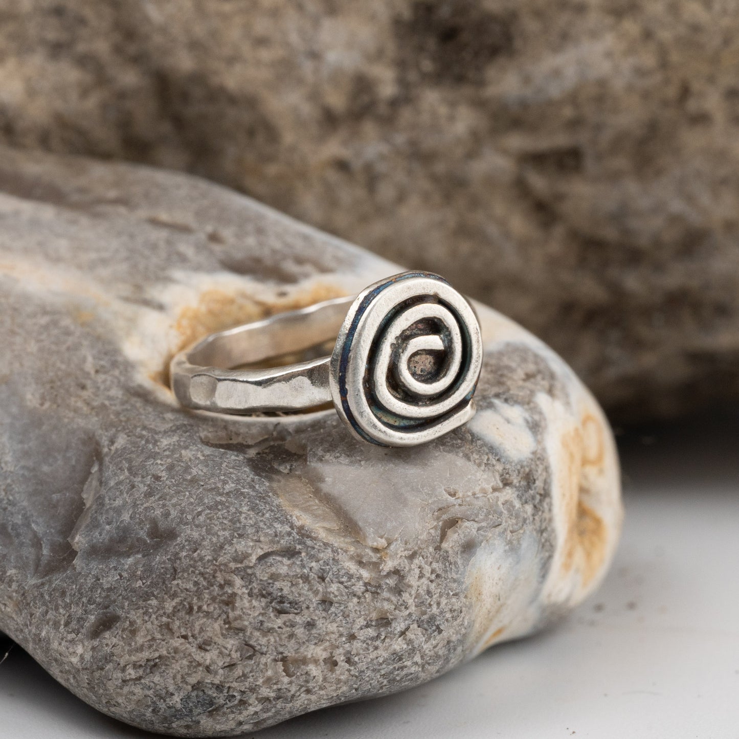 Handmade Silver Spiral Ring