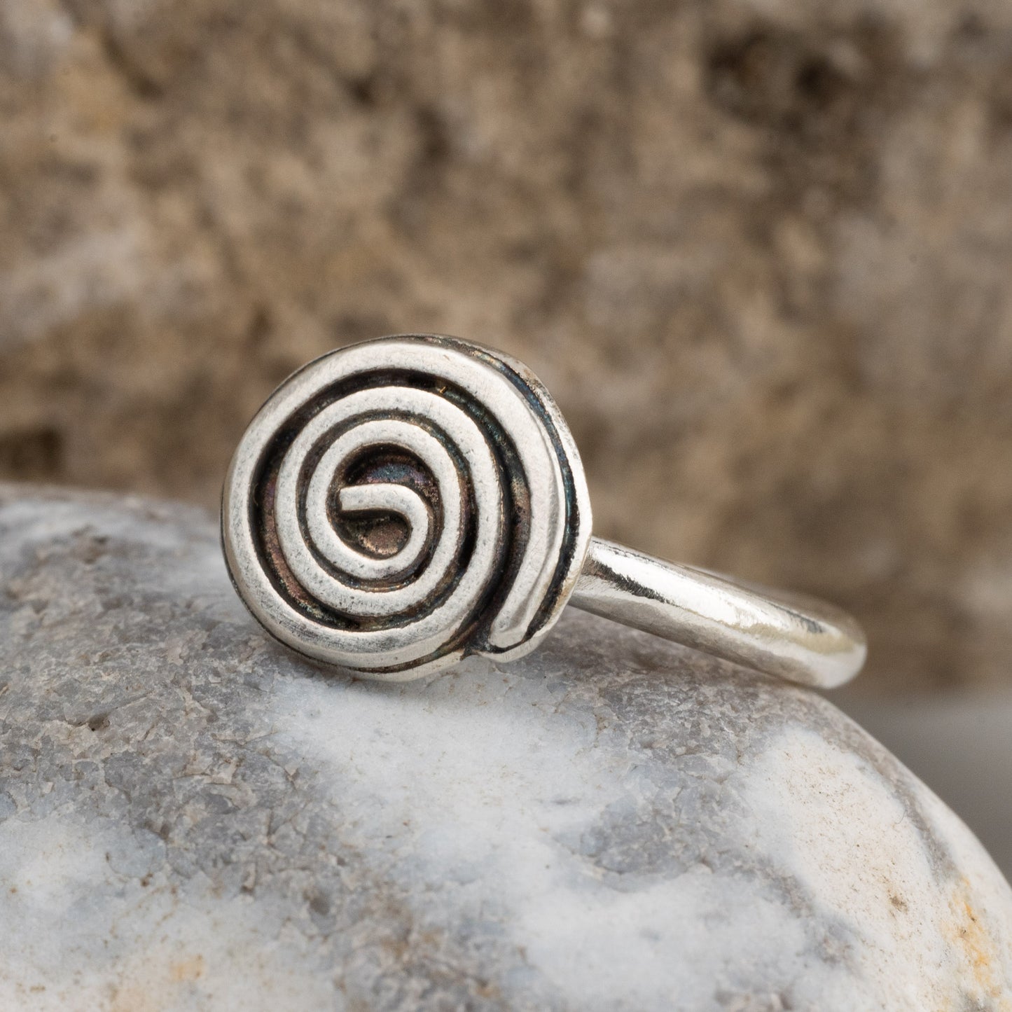 Handmade Silver Spiral Ring