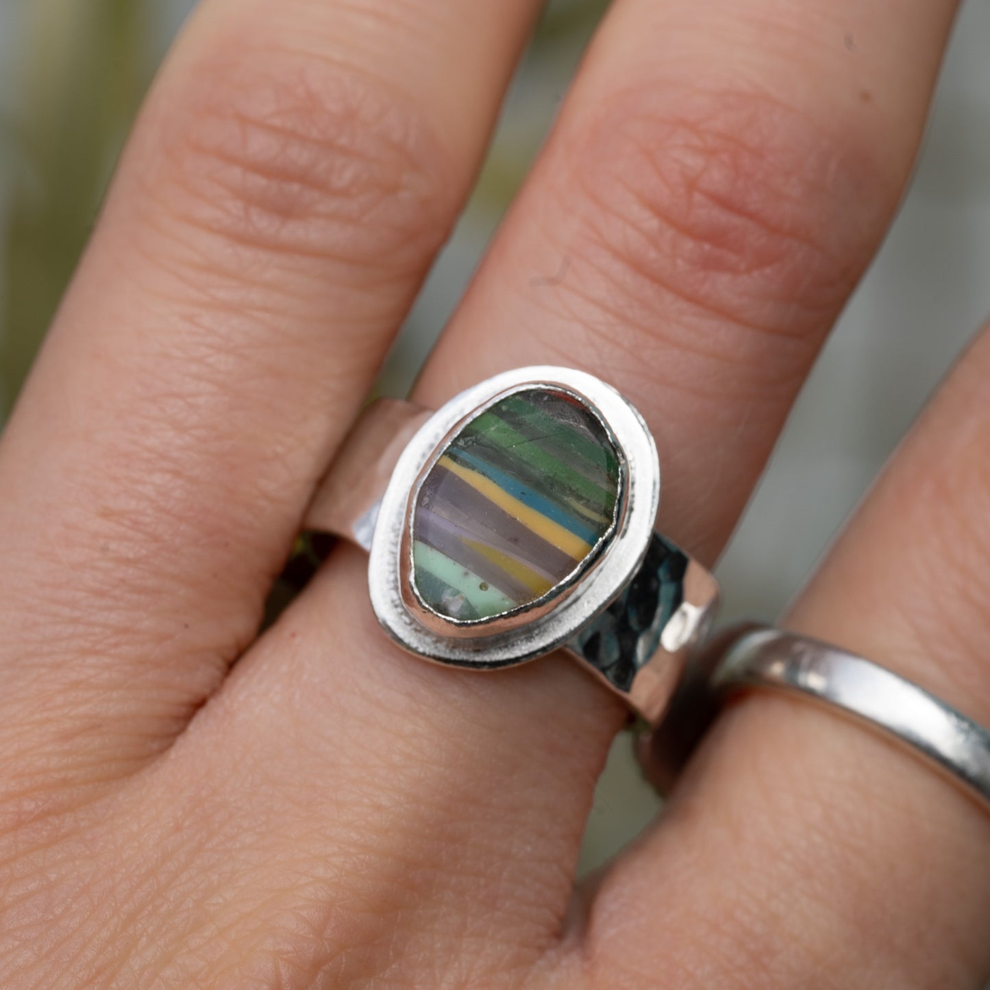 Recycled Silver Surfite Ring - Size N
