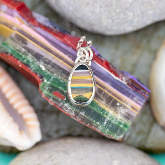 Silver Dorset Surfite Necklace