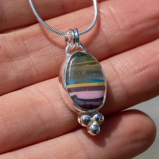 Silver Dorset Surfite Necklace